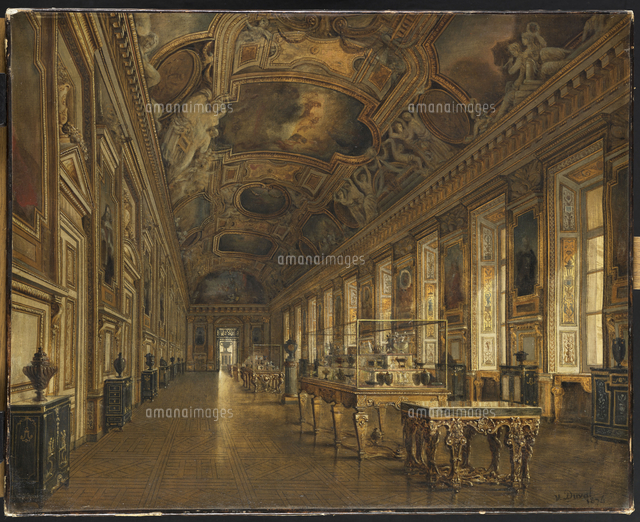 ルーヴル美術館の絵画 ルーヴル美術館大回廊配置計画 1789年頃 ユベール・ロベール