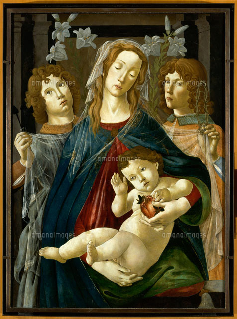 ザクロをもった聖母子[26004018009]の写真・イラスト素材｜アマナ