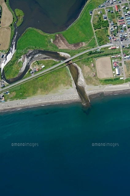 藻琴川河口 の写真素材 イラスト素材 アマナイメージズ