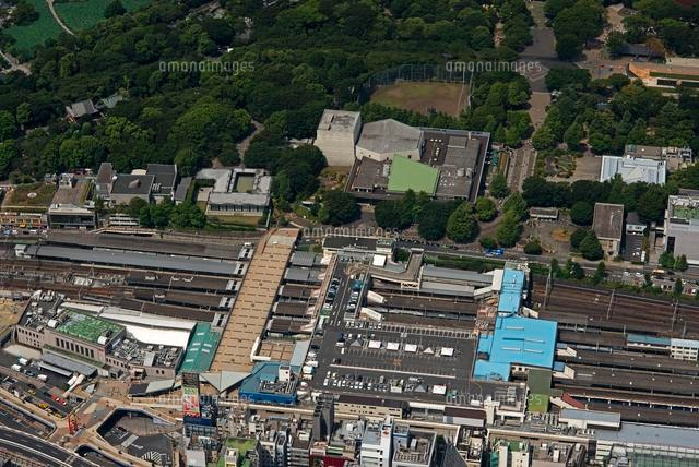 上野駅周辺 空撮[26058022624]の写真・イラスト素材｜アマナイメージズ
