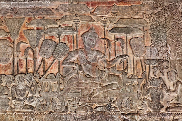 アンコール・ワット 第一回廊西面北側の浮き彫り[26095007191]の写真