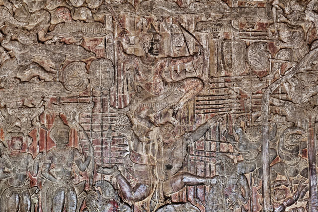 アンコール・ワット 第一回廊西面北側の浮き彫り[26095007191]の写真