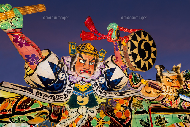 青森ねぶた祭りのねぶた の写真素材 イラスト素材 アマナイメージズ