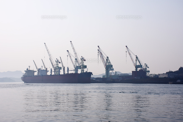 岩城島 岩城造船 の写真素材 イラスト素材 アマナイメージズ