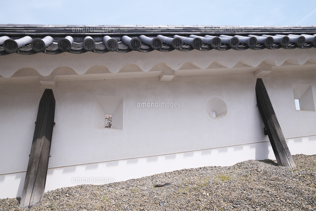 白石城の城壁と狭間 の写真素材 イラスト素材 アマナイメージズ