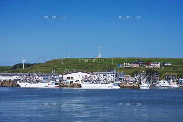 花咲港とサンマ漁船[26120054702]の写真・イラスト素材｜アマナイメージズ