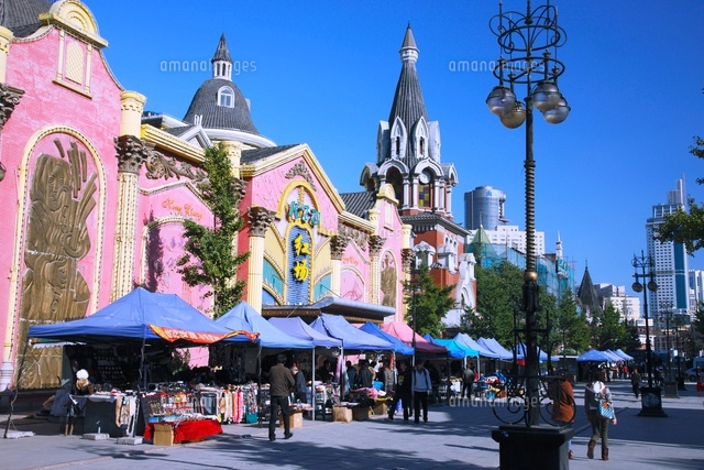 大連の旧ロシア人街 の写真素材 イラスト素材 アマナイメージズ