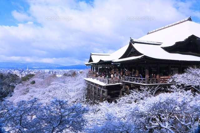 雪の清水寺[26121009820]の写真・イラスト素材｜アマナイメージズ