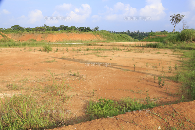 赤土の土地 の写真素材 イラスト素材 アマナイメージズ