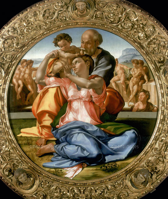 2025 _特別！ミケランジェロ/トンド・ドーニ/ウフィッツィ美術館/ポスター ミケランジェロ/トンド・ドーニ/ウフィッツィ美術館/ポスターのみ