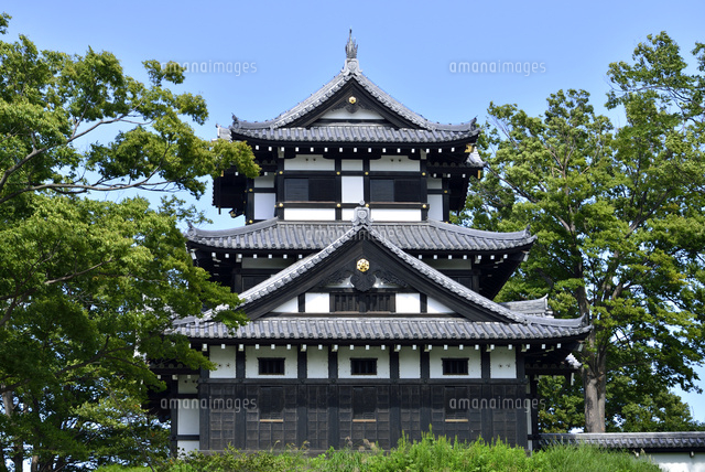 高田城の三重櫓 の写真素材 イラスト素材 アマナイメージズ