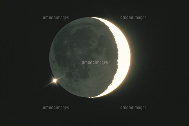 金星食 潜入時 の写真素材 イラスト素材 アマナイメージズ