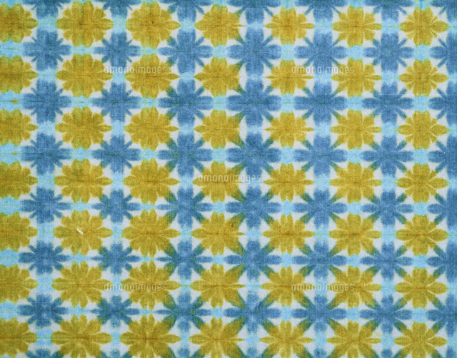 雪花染 青と黄緑色 の和紙 の写真素材 イラスト素材 アマナイメージズ