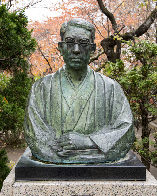 懐古園島崎藤村像[01466011947]の写真・イラスト素材｜アマナイメージズ