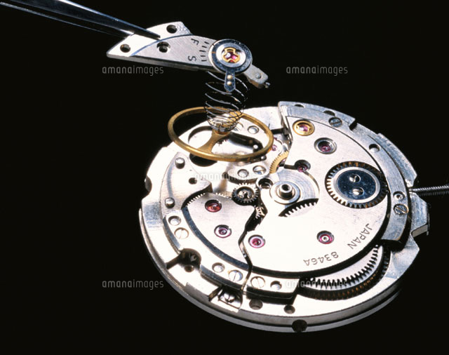 時計の内部構造[01618004717]の写真・イラスト素材｜アマナイメージズ