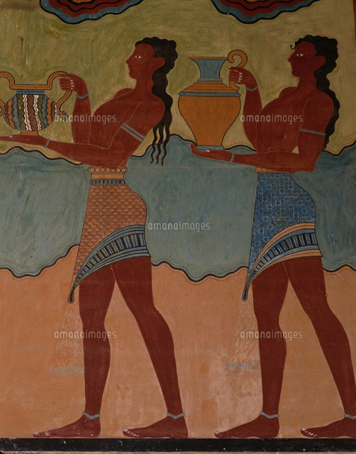 クノッソス宮殿の壁画 クレタ島 ギリシア[01882013652]の写真