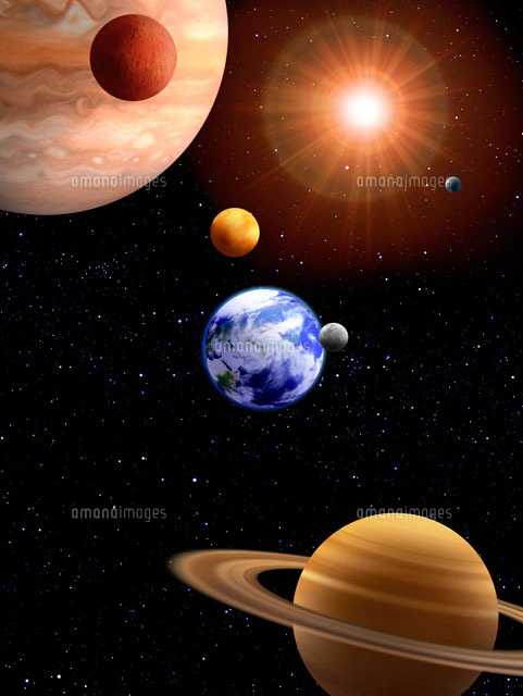 宇宙の惑星[02022346143]の写真・イラスト素材｜アマナイメージズ