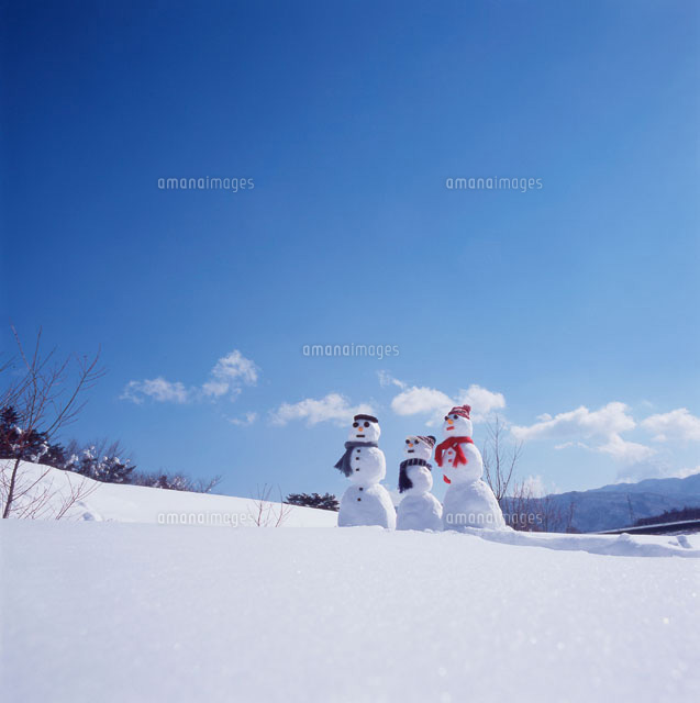 雪だるま[02266005435]の写真・イラスト素材｜アマナイメージズ