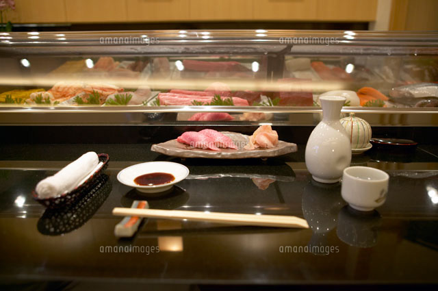 寿司カウンター g の写真素材 イラスト素材 アマナイメージズ