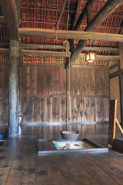 古河公方公園の囲炉裏[02860000042]の写真・イラスト素材｜アマナ