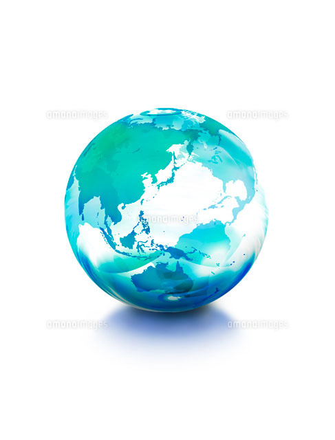 C G 地球イメージ 青 緑 の写真素材 イラスト素材 アマナイメージズ