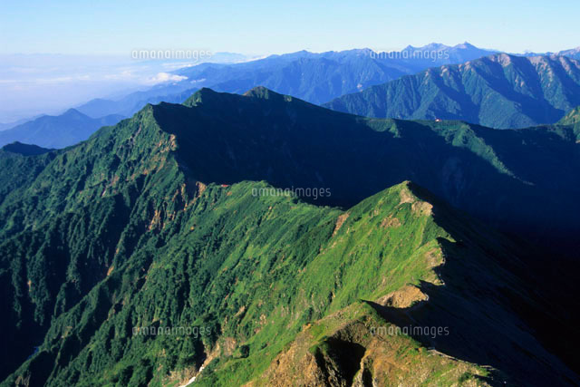 後立山連峰 の写真素材 イラスト素材 アマナイメージズ