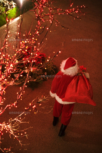 クリスマスのサンタクロース(後ろ姿) サンタクロース 後ろ姿 イラスト無料 フリー90356 | 素材Good