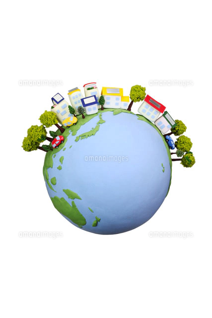 太陽と地球の絵 太陽と地球の絵