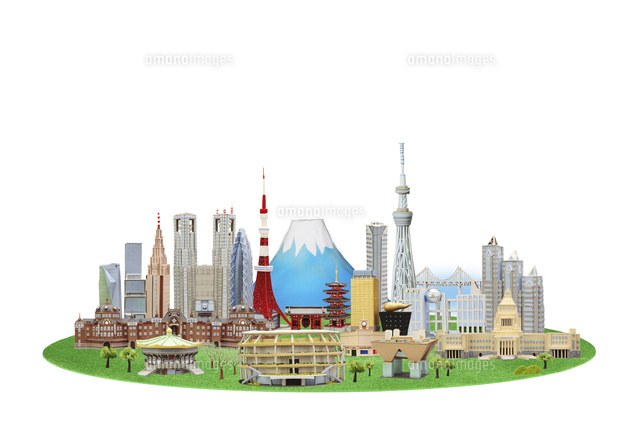 オリンピックを迎える東京の街並みと富士山 の写真素材 イラスト素材 アマナイメージズ オリンピックを迎える東京の街並みと富士山 の写真素材 イラスト素材 アマナイメージズ