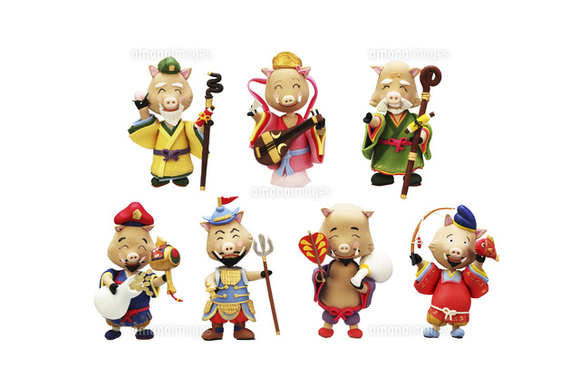 亥の七福神 の写真素材 イラスト素材 アマナイメージズ