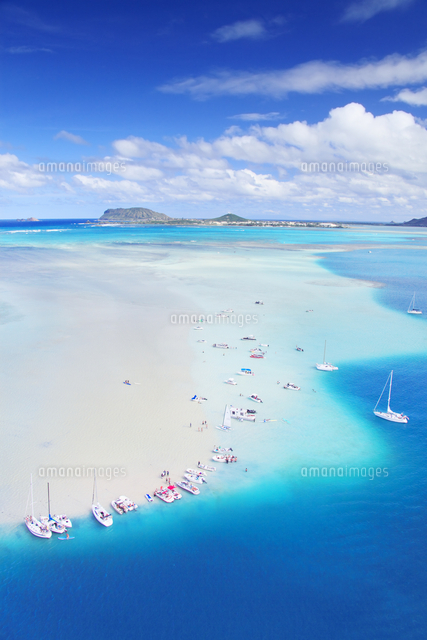 天国の海の空撮 の写真素材 イラスト素材 アマナイメージズ