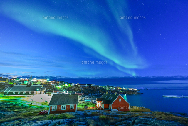 グリーンランドのオーロラ の写真素材 イラスト素材 アマナイメージズ