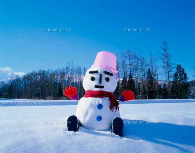 雪ダルマ の写真素材 イラスト素材 アマナイメージズ 雪ダルマ の写真素材 イラスト素材 アマナイメージズ