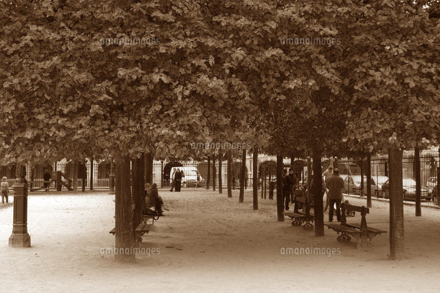 パリの公園 の写真素材 イラスト素材 アマナイメージズ