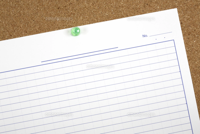 レポート用紙の写真素材 ストックフォト アマナイメージズ