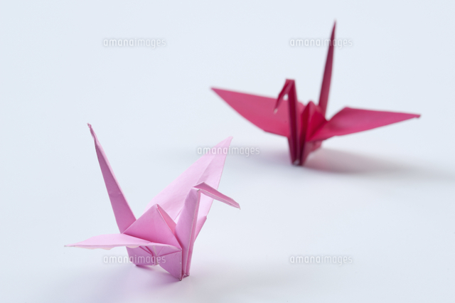 鶴の折り紙 の写真素材 イラスト素材 アマナイメージズ