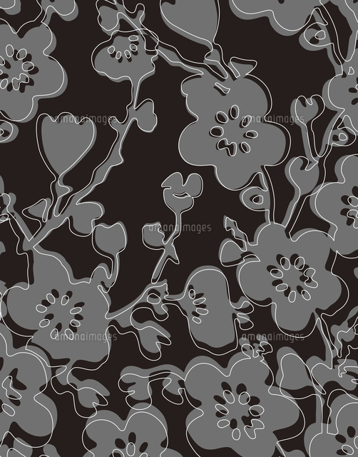 花柄のパターン の写真素材 イラスト素材 アマナイメージズ