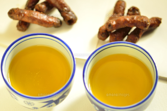 お茶とかりんとう の写真素材 イラスト素材 アマナイメージズ