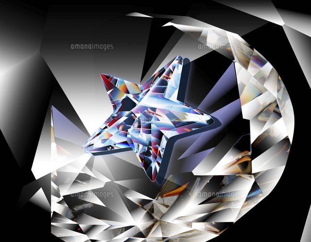 星形のクリスタル[10131509270]の写真・イラスト素材｜アマナイメージズ