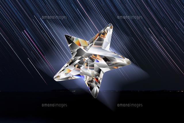 星形のクリスタル[10131509274]の写真・イラスト素材｜アマナイメージズ