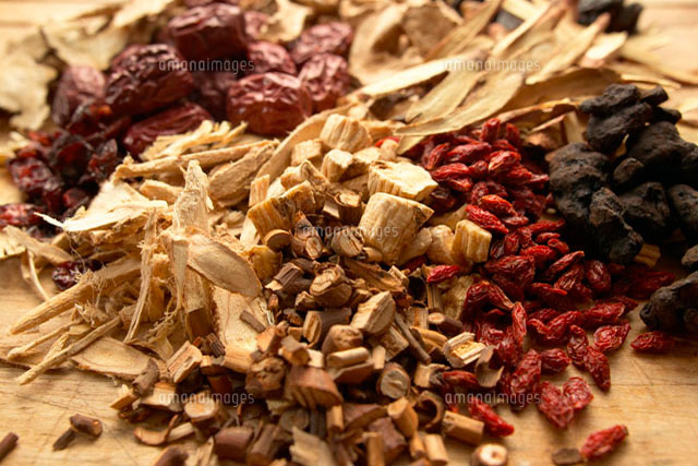 漢方の集合 の写真素材 イラスト素材 アマナイメージズ