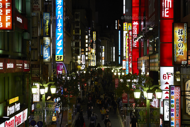 東京のネオンの夜景 の写真素材 イラスト素材 アマナイメージズ