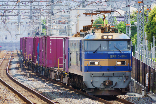 Jr京都線のef510貨物列車 の写真素材 イラスト素材 アマナイメージズ