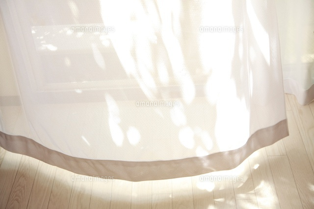 風にゆれるカーテン の写真素材 イラスト素材 アマナイメージズ