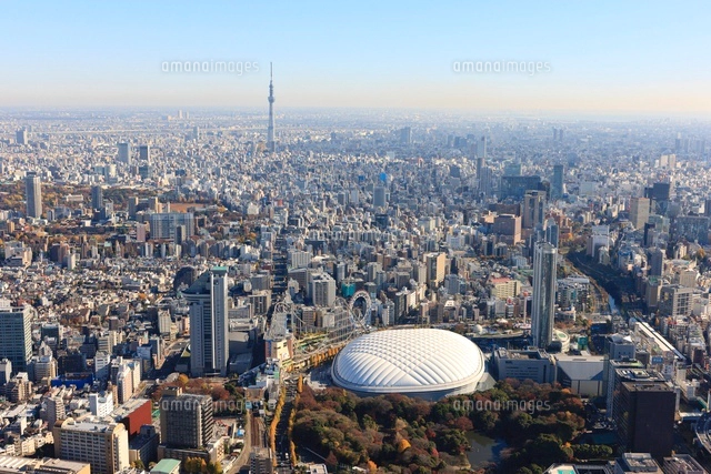 スカイツリーと首都高６号向島線と隅田川 の写真素材 イラスト素材 アマナイメージズ
