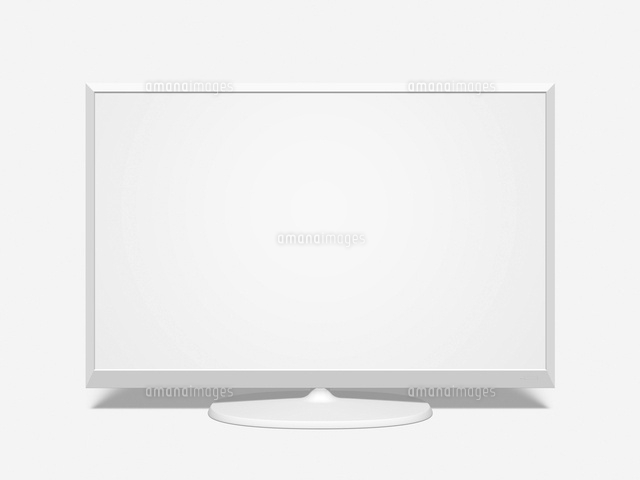 薄型テレビのモノクロイメージ の写真素材 イラスト素材 アマナイメージズ