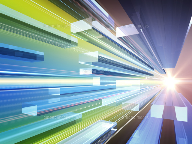 勢いのあるカラフルな複数の横棒 の写真素材 イラスト素材 アマナイメージズ