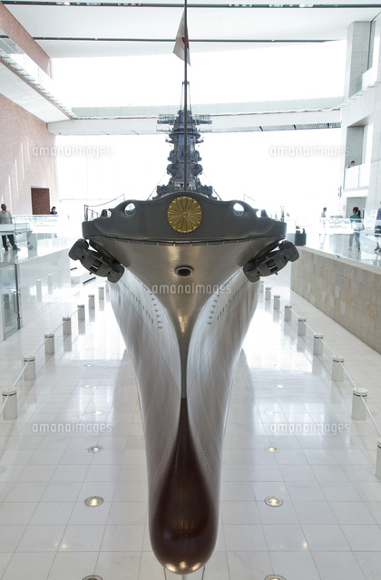 大和ミュージアムにて戦艦大和の巨大模型 の写真素材 イラスト素材 アマナイメージズ