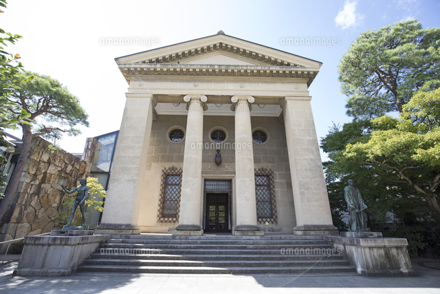 大原美術館の神殿風建築の外観正面[10173003783]の写真・イラスト素材 