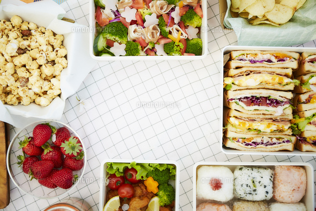 ピクニックご飯 の写真素材 イラスト素材 アマナイメージズ
